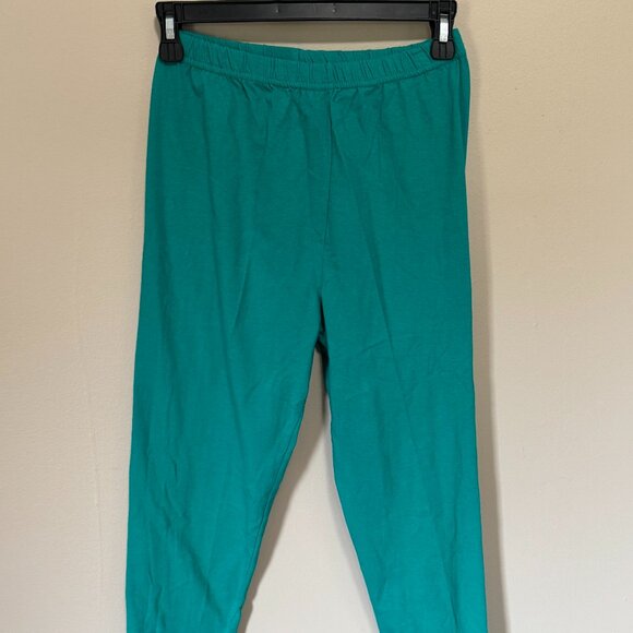 💚 Vintage 1990s Ricki & Company Green Stirrup Pants – Women’s Small - Picture 1 of 4